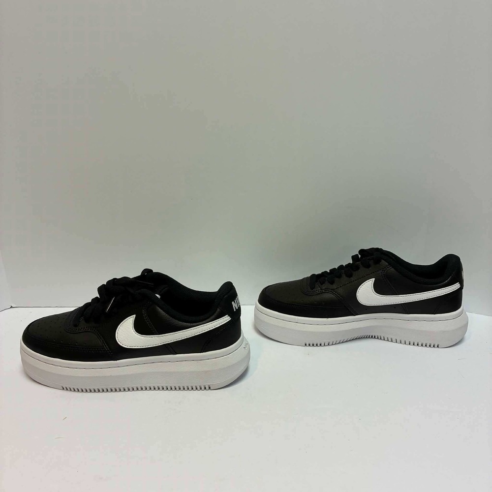 Nike Court Vision Alta Sneakers Womens 7.5 Black White DM0113-002